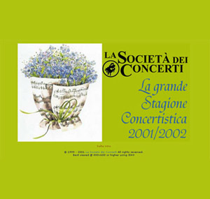 La Società dei Concerti - La Grande Stagione Concertistica 2001-2002