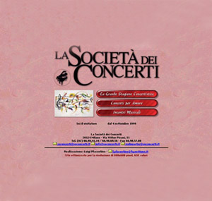 La Società dei Concerti - La Grande Stagione Concertistica 1999-2000